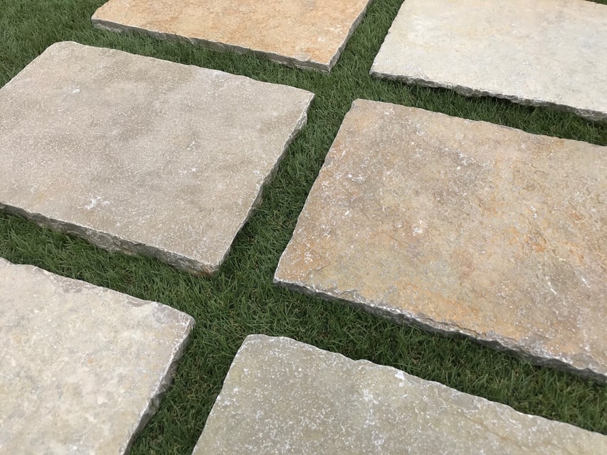 敷石 庭 平板 置くだけ ステップストーン 300 400角 mm厚 3枚入 フレンチベージュ 長方形 板石 庭石 踏石 ガーデニング 庭 敷く 石 石畳 飛び石 Diy 敷き石 おしゃれ 洋風 石材 Cooltonindia Com