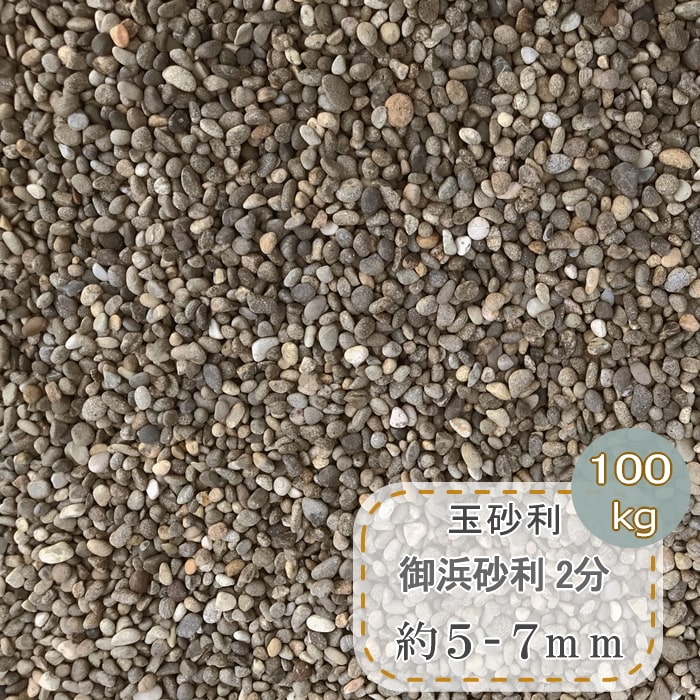 在庫僅少 玉砂利 御浜 砂利 和風 玉石 小 庭 御浜砂利 2分 小粒 約5 7mm 100kg 和風砂利 ミックス 丸石 細かい 化粧石 マルチング ストーン おしゃれ モダン ガーデニング ドライガーデン 庭石 化粧砂利 小さい 小さめ 庭用 和風庭園 庭園 坪庭