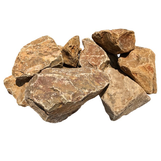 庭石 ロックガーデン 石 割栗石 庭 岩 ガーデニング 大量 100kg 大 黄