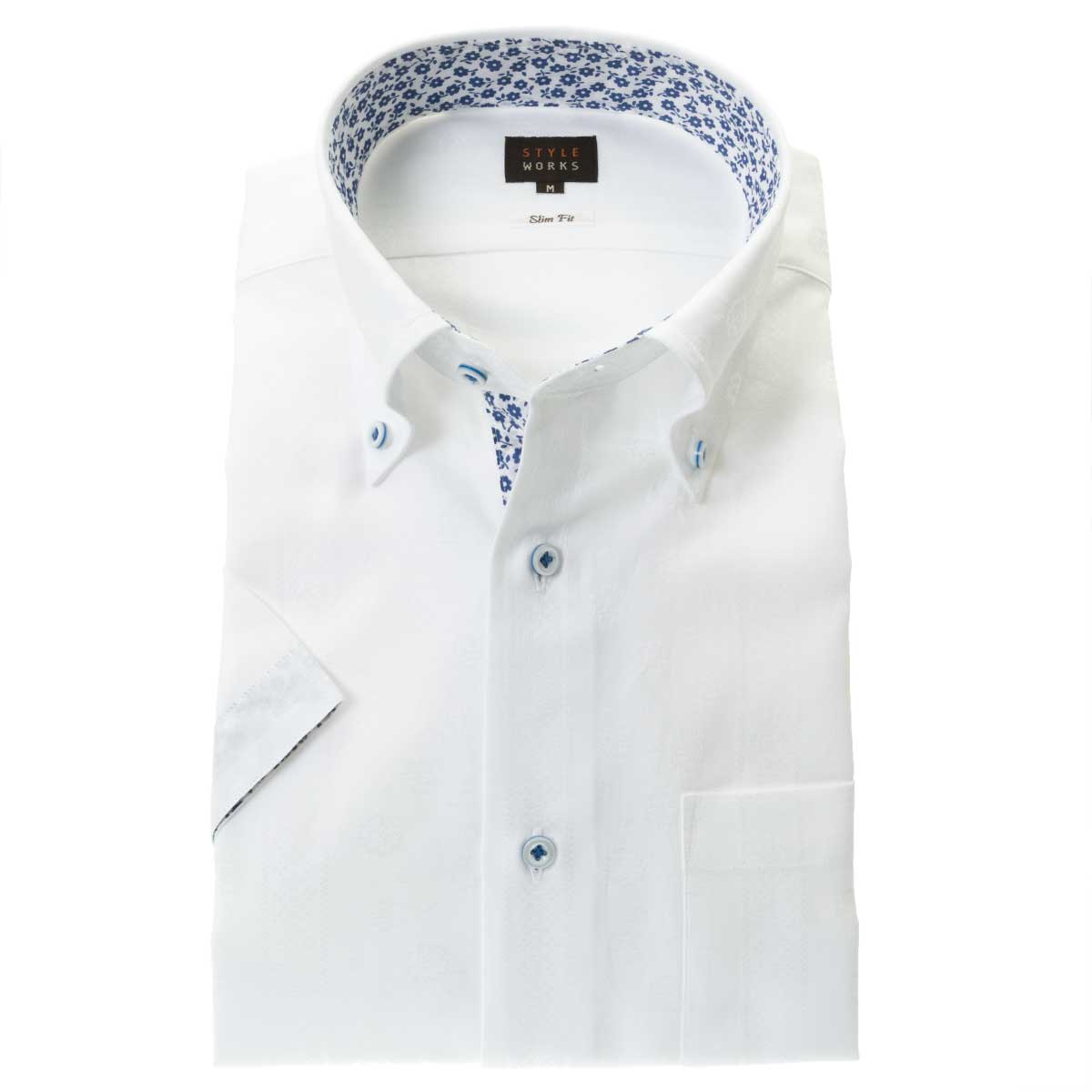 楽天市場】半袖 メンズ リバティドレスシャツ レギュラーフィット