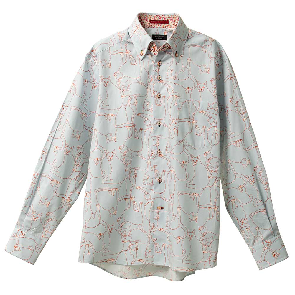 楽天市場】花柄 ワイシャツドレスシャツ 長袖 綿100％ コンフォート