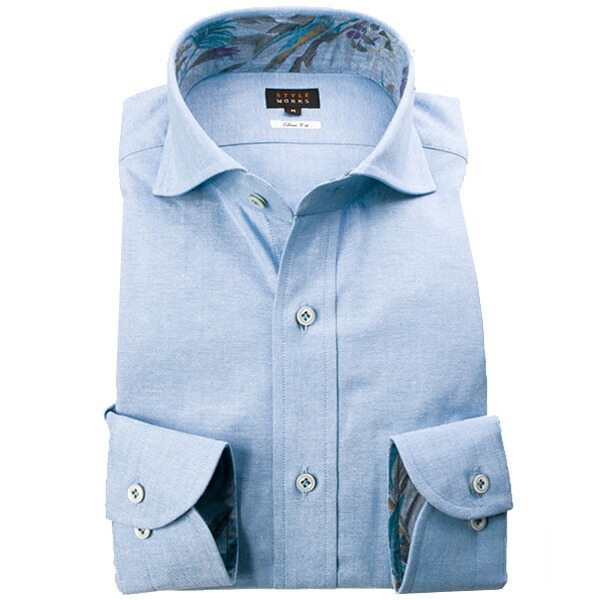 楽天市場】国産長袖 綿100％起毛ツイルドレスシャツ スリムフィット