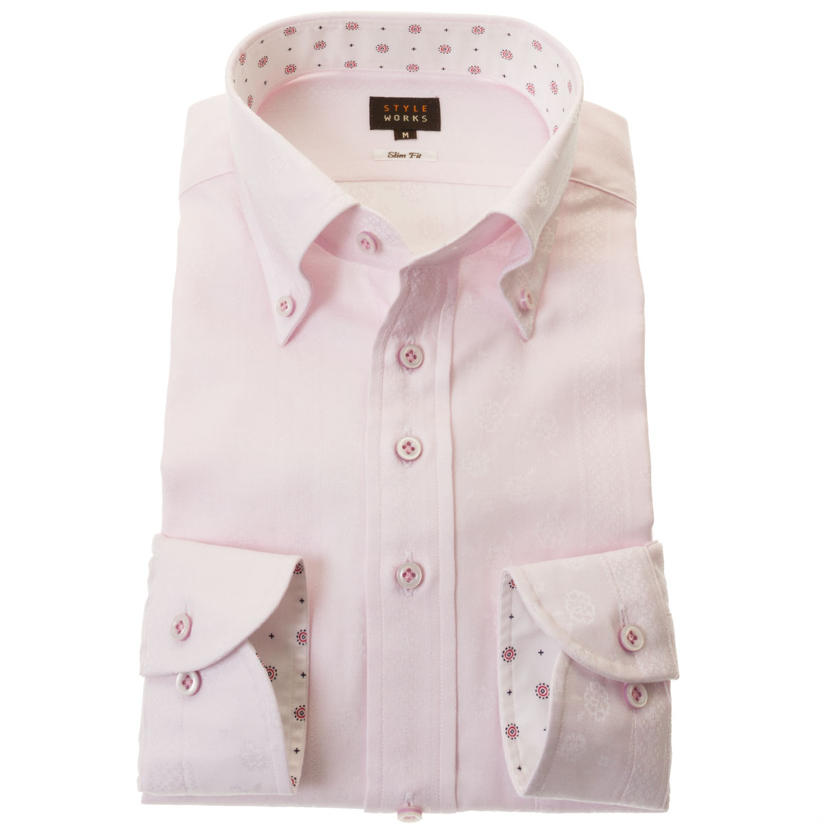 CAMICISSIMA ドレスシャツ 2枚セット ドレスシャツ,スリムフィット,ホワイト無地,ツイル「ITAL STYLE