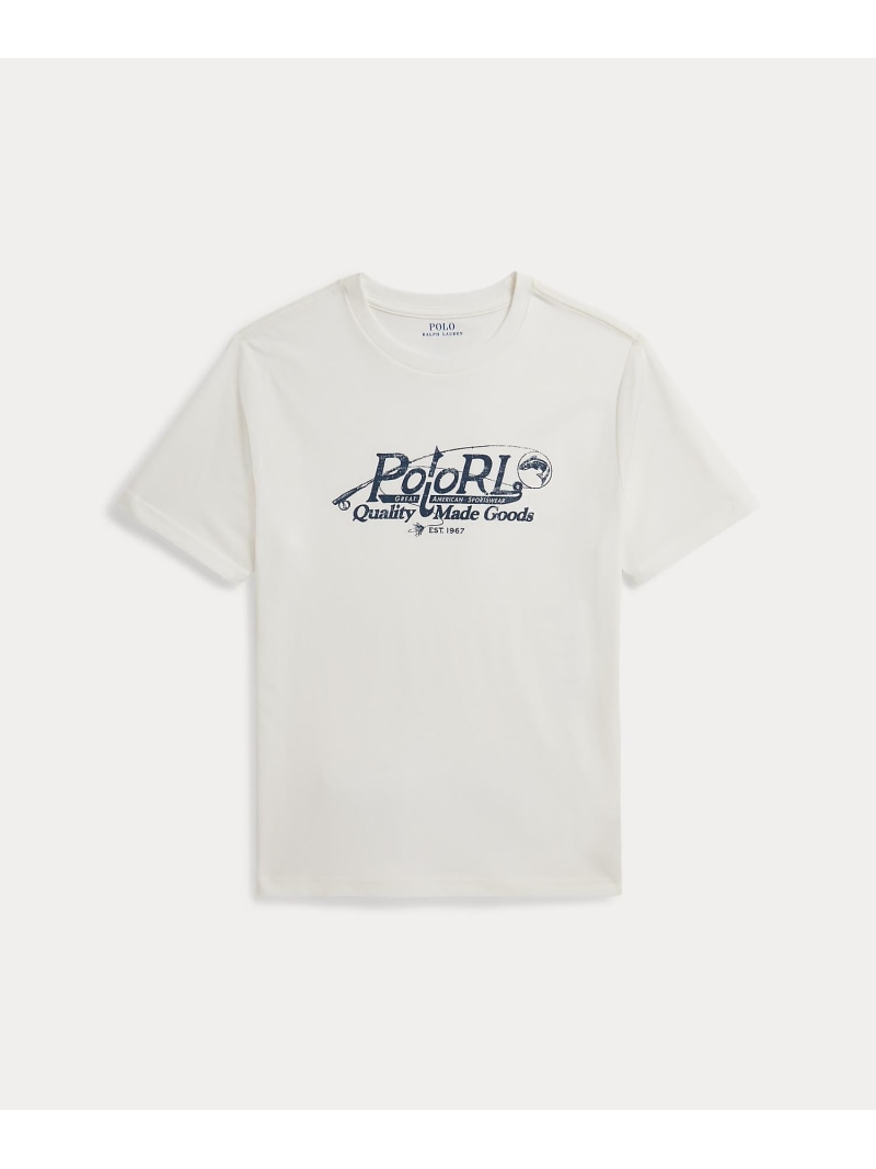 POLO RALPH LAUREN (ボーイズ 8才~20才)ロゴタイプ 綿織物 ティーシャツ ティーシャツ ラルフローレン トップス カットソー・ティーシャツ 白いこと【貨物輸送無料】