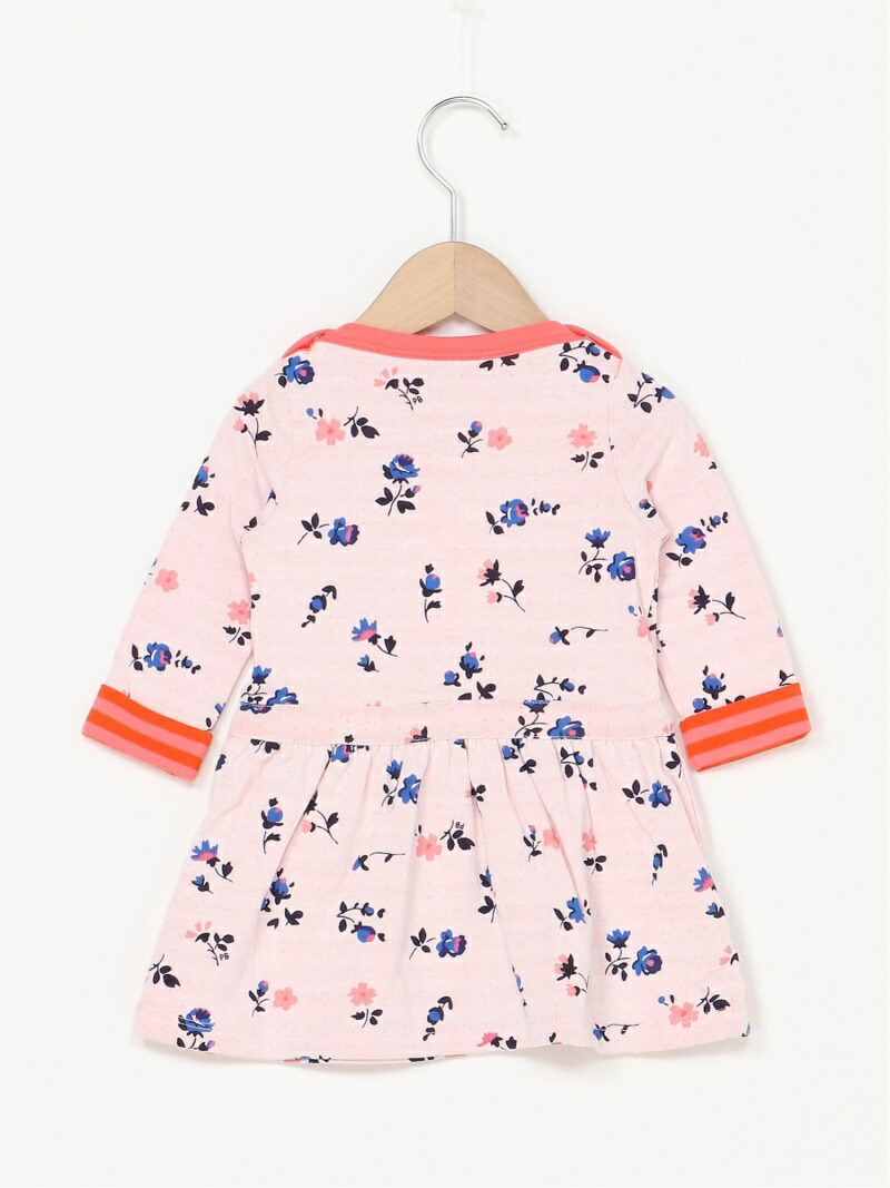 Petit Bateau K チュビックプリントフロック プチバトー ワンピース キッズワンピース 褪紅色 送料無料 Silk Music Com