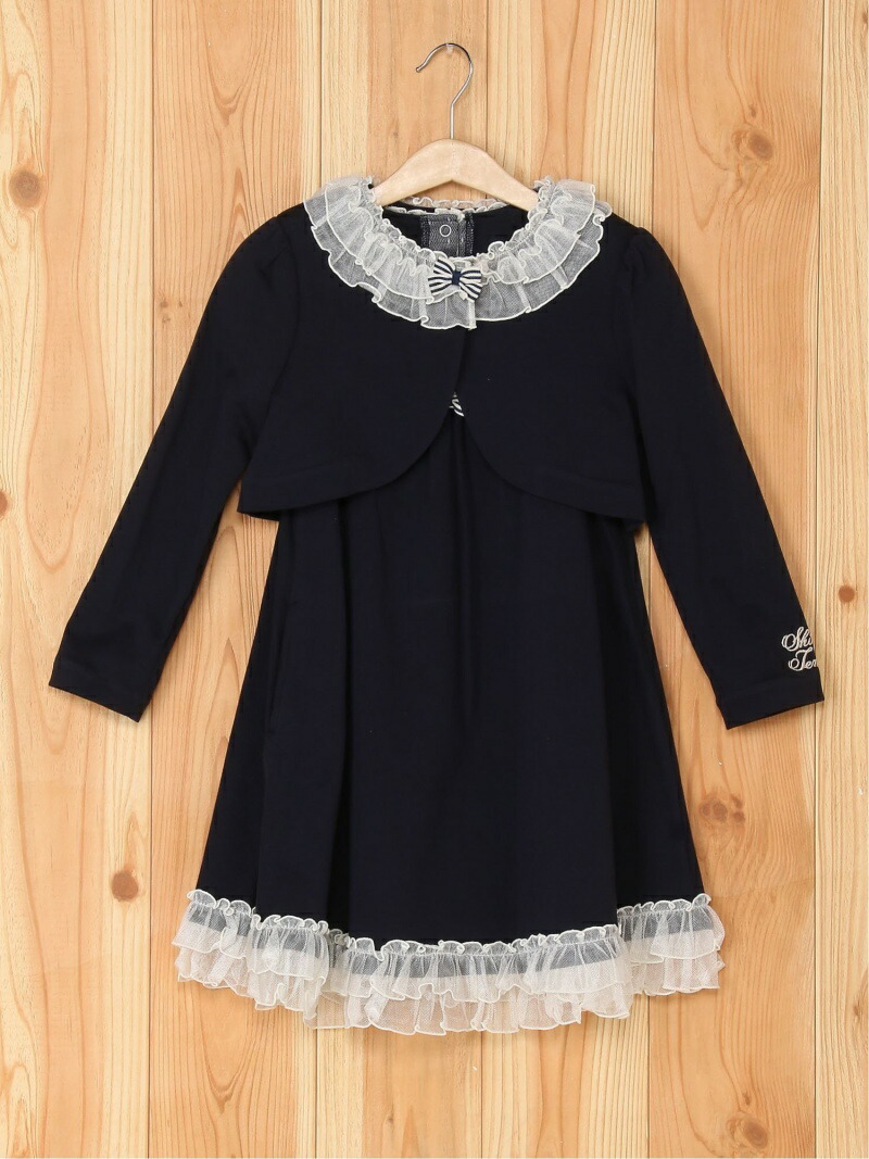 人気満点 Sale Shirleytemple アンサンブル シャーリーテンプル ワンピース キッズワンピース ネイビー ピンク Rba E Nso Mn