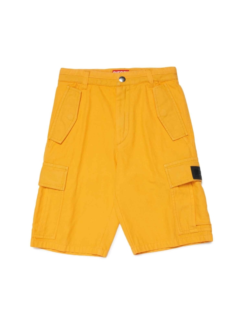 【SALE／74%OFF】DIESEL DIESEL ディーゼル Kids & Junior ショートパンツ シフォン パンツ その他のパンツ ブラック オレンジ【RBA_E】【送料無料】
