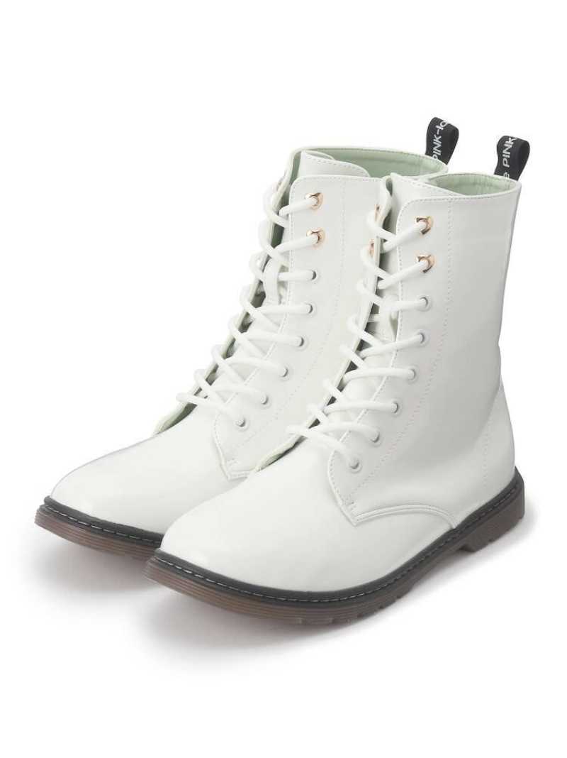 Pink Latte レースアップショートブーツ ラテ ピンク シューズ Pink Latte レースアップショートブーツ ラテ ピンク シューズ