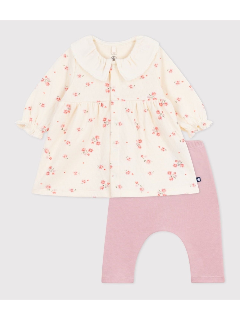 【SALE／30%OFF】PETIT BATEAU ワンピース+レギンスセット プチバトー ワンピース・ドレス ワンピース【RBA_E】【送料無料】
