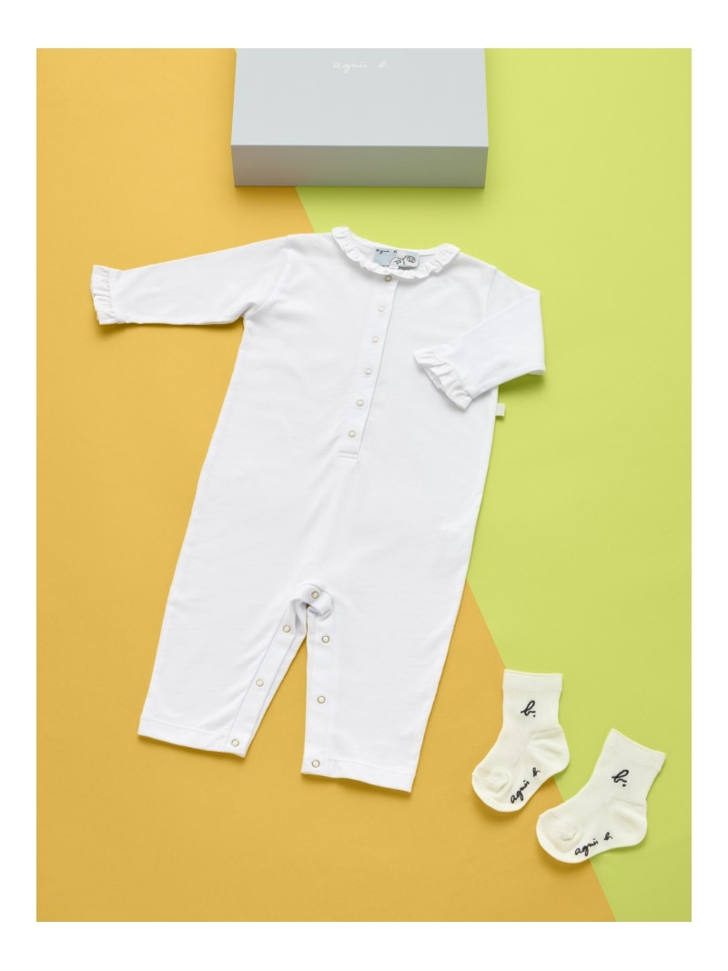 agnes b. ENFANT WEB限定 GIFT BOX SET ベビーギフトボックス 2点セット アニエスベー マタニティウェア・ベビー用品 ベビーギフト ホワイト【送料無料】 8,162円