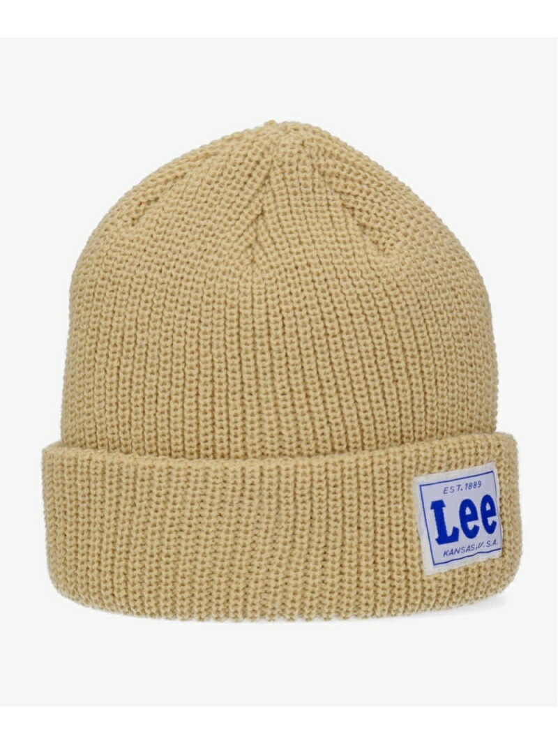 日本初の Lee KIDS WATCH CAP ACRYLIC オーバーライド 帽子 ヘア小物 ニット帽 ビーニー ベージュ