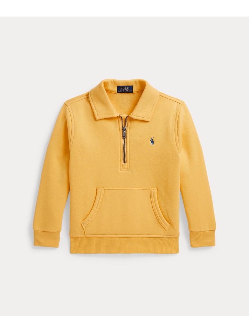 POLO RALPH LAUREN (ボーイズ 2才~7才)フリース クォータージップ プルオーバー ラルフローレン トップス スウェット・トレーナー イエロー【送料無料】｜ Fashion Kids