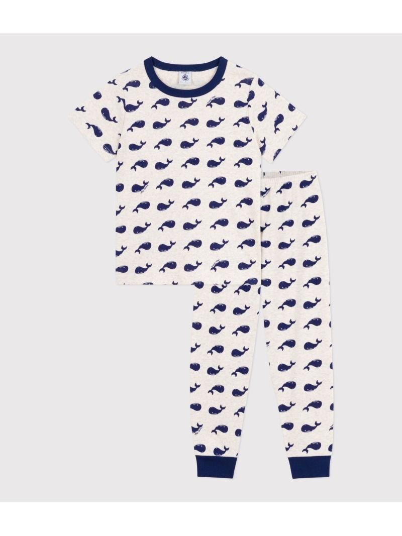 【SALE／10%OFF】PETIT BATEAU パジャマ プチバトー インナー・ルームウェア パジャマ ネイビー【RBA_E】【送料無料】