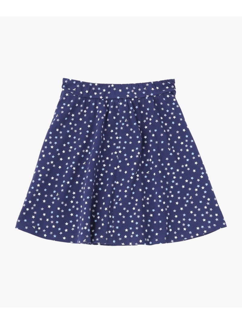 agnes b. ENFANT キッズ プリント コットン フレアスカート \