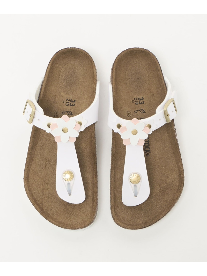 【SALE／30%OFF】UNITED ARROWS green label relaxing ＜BIRKENSTOCK＞ギゼ フラワー 3 / キッズ 19cm-22cm ユナイテッドアローズ アウトレット シューズ・靴 サンダル ホワイト【RBA_E】【送料無料】