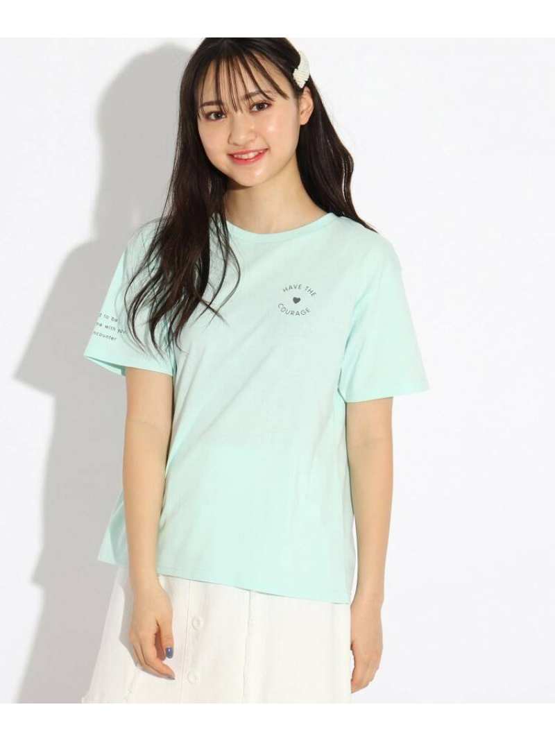 Pink Latte ハートロゴtシャツ ラテ ピンク カットソー