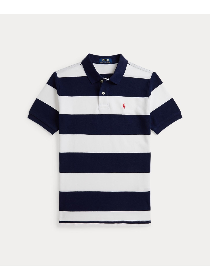 POLO RALPH LAUREN (ボーイズ 8才~20才)ストライプド コットン メッシュ ポロシャツ ラルフローレン トップス ポロシャツ ネイビー【送料無料】 10,934円