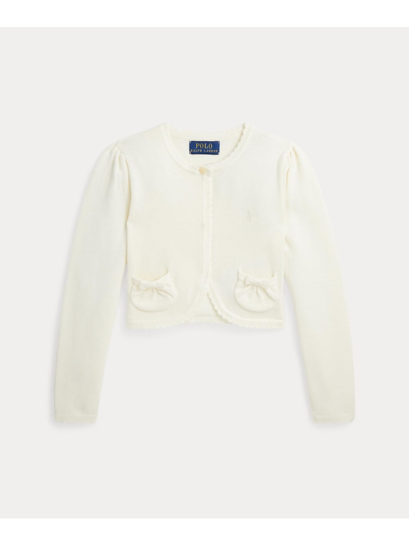 POLO RALPH LAUREN (ガールズ 2才~6才)スカラップドトリム 綿織物 ジレー ラルフローレン トップス ジレー 赤銅色【貨物輸送無料】