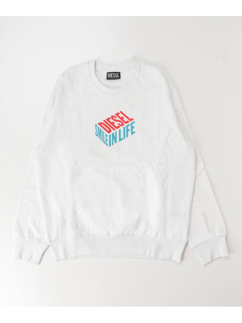 【SALE／41%OFF】DIESEL DIESEL ディーゼル Kids \u0026 Junior ブランドロゴスウェットプルオーバー シフォン トップス スウェット・トレーナー 白いこと 黒いこと【RBA_E】【貨物輸送無料】