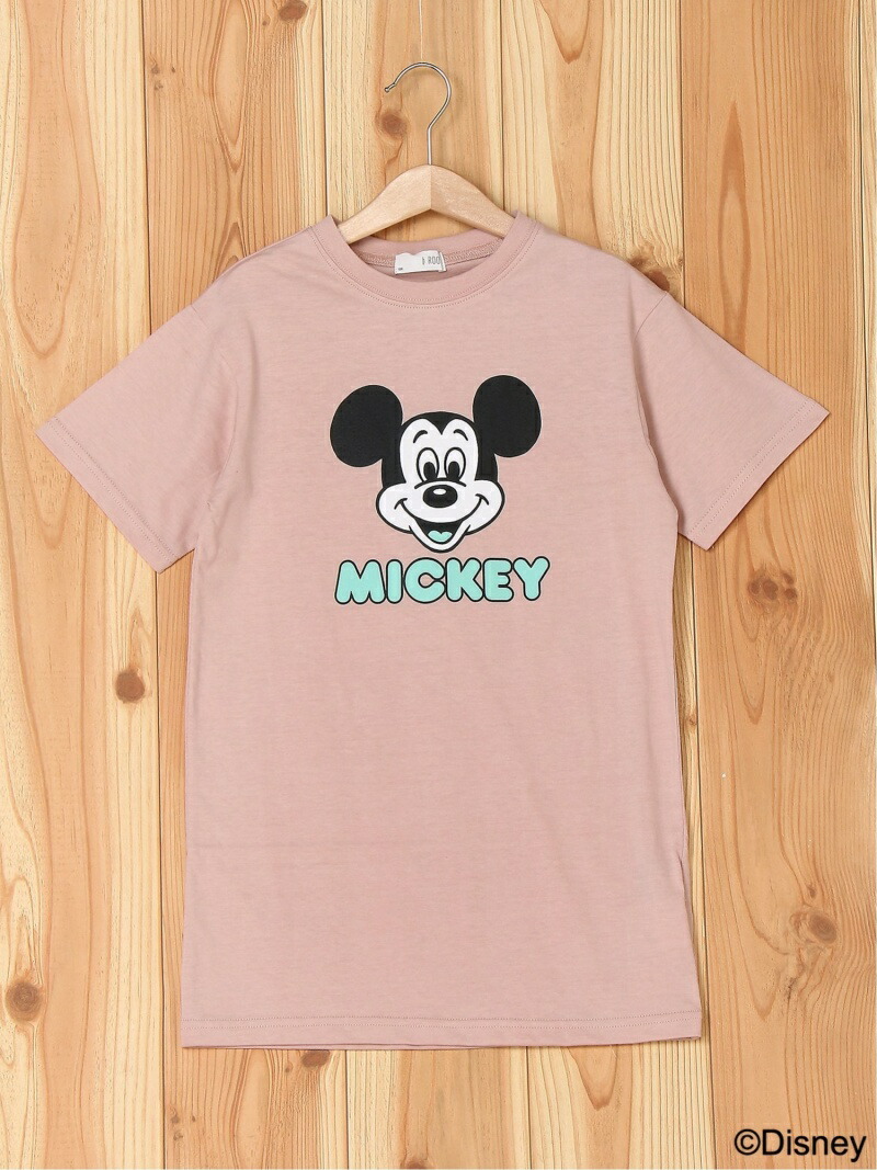 楽天市場 Sale 50 Off B Room ミッキービッグtシャツワンピース ナルミヤオンライン ワンピース キッズワンピース ピンク ホワイト グリーン パープル Rba E Rakuten Fashion Kids