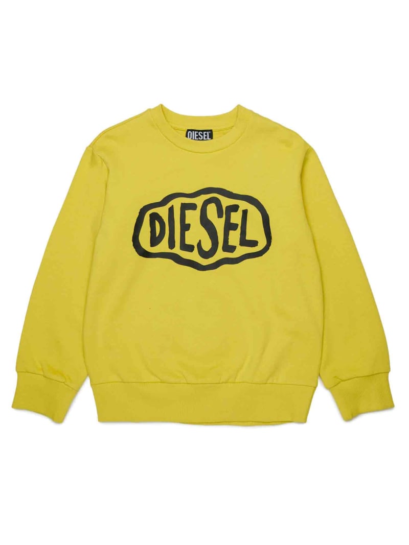 【SALE／38%OFF】DIESEL DIESEL ディーゼル Kids \u0026 Junior ブランドロゴスウェットプルオーバー シフォン トップス スウェット・トレーナー 黄色 米国海軍 黒いこと 赤いこと【RBA_E】【貨物輸送無料】