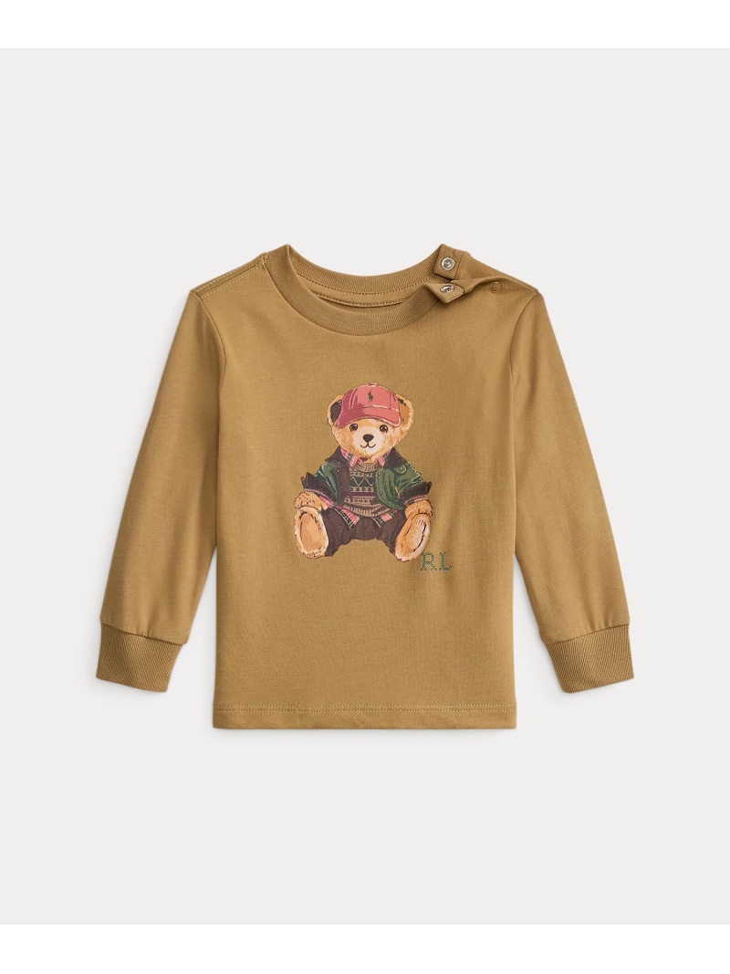 POLO RALPH LAUREN (ベビー)Polo ベア コットン ジャージー Tシャツ ラルフローレン トップス スウェット・トレーナー ブラウン【送料無料】| Fashion Kids