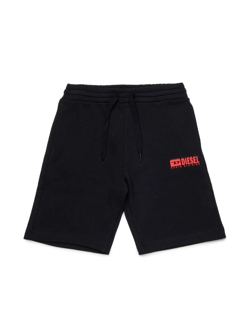 【SALE／53%OFF】DIESEL DIESEL Kids & Junior ワンポイントブランドロゴスウェットショートパンツ シフォン パンツ ジャージ・スウェットパンツ ブラック ブルー ホワイト イエロー【RBA_E】【送料無料】