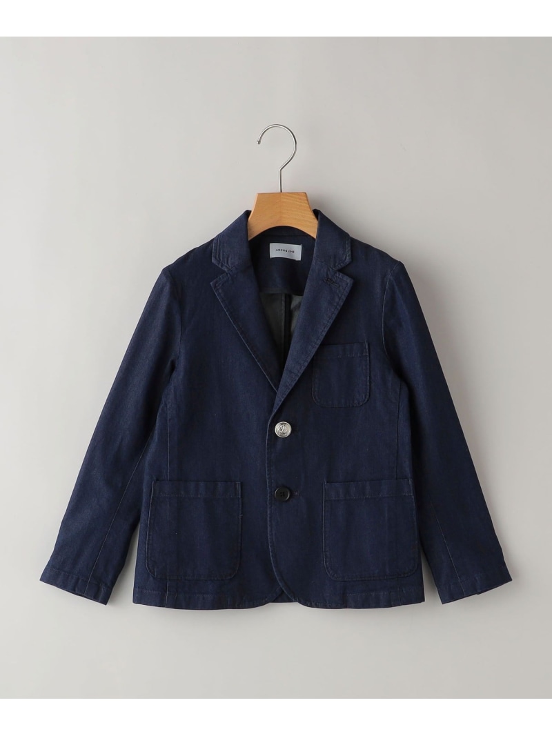 【SALE／30%OFF】SHIPS KIDS ARCH\u0026LINE:125糎 / インディゴ 第一義的 上衣 シップス ジャケット・アウター テーラードジャケット・ブレザー 米国海軍【RBA_E】【貨物輸送無料】