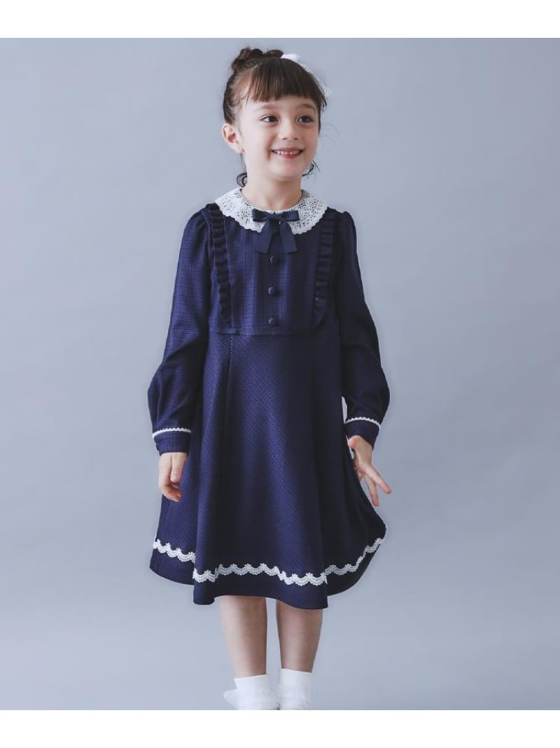 THE SHOP TK 【120-130】ネイビーフォーマルワンピース/入園・卒園・入学 ザ ショップ ティーケー ワンピース・ドレス その他のワンピース・ドレス ネイビー【送料無料】 14,058円
