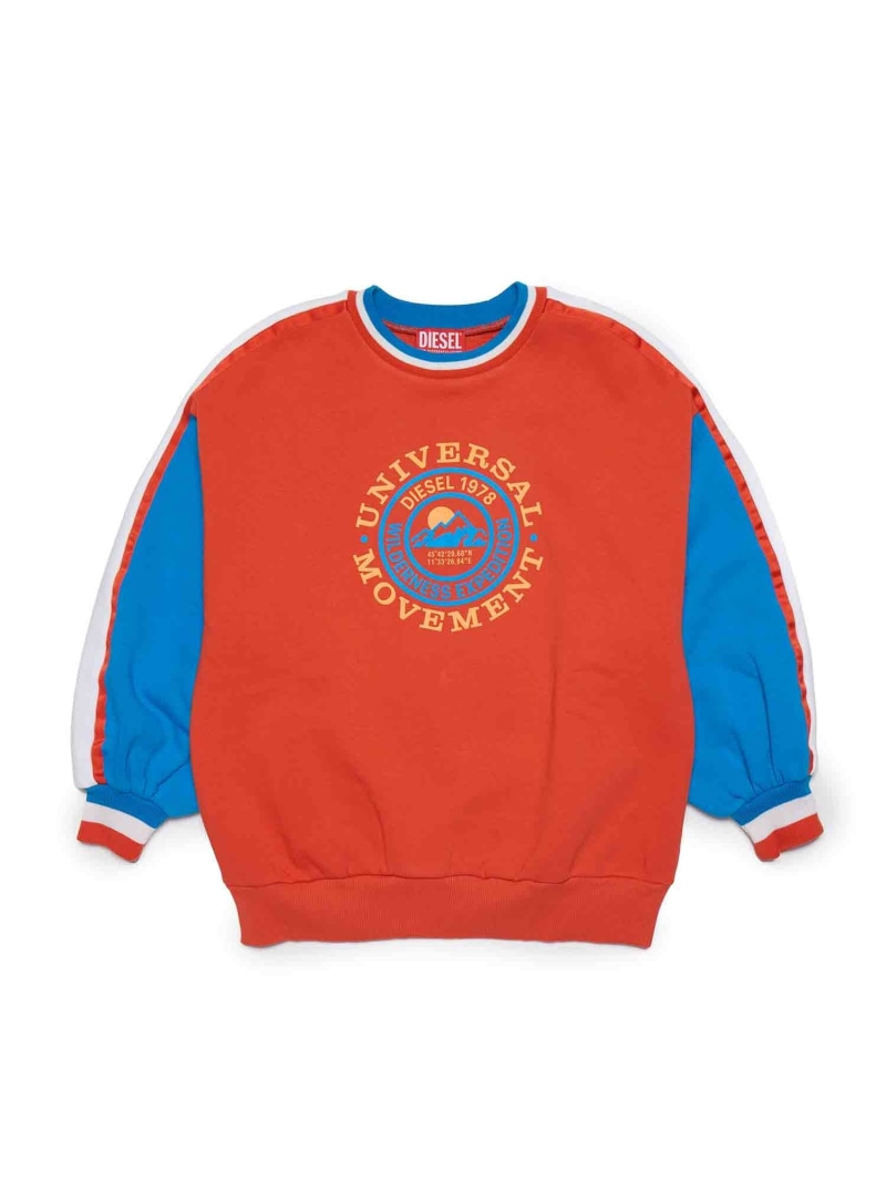 【SALE／69%OFF】DIESEL DIESEL ブランドロゴグラフィックスウェットプルオーバー Kids シフォン トップス スウェット・トレーナー 赤いこと【RBA_E】【貨物輸送無料】