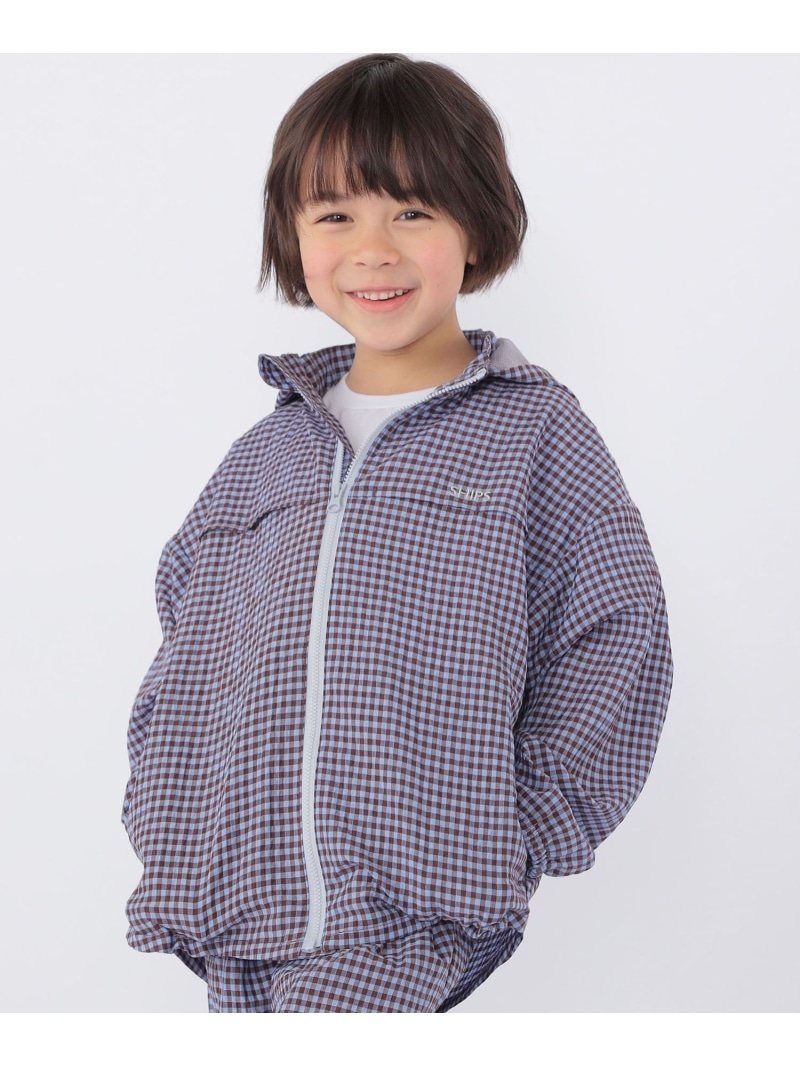 SHIPS KIDS SHIPS KIDS:100~130糎 /＜UV取りすてる/吸水速乾＞素っ気ない触れ合う アノラック シップス トップス パーカー・フーディー 赤銅色【貨物輸送無料】