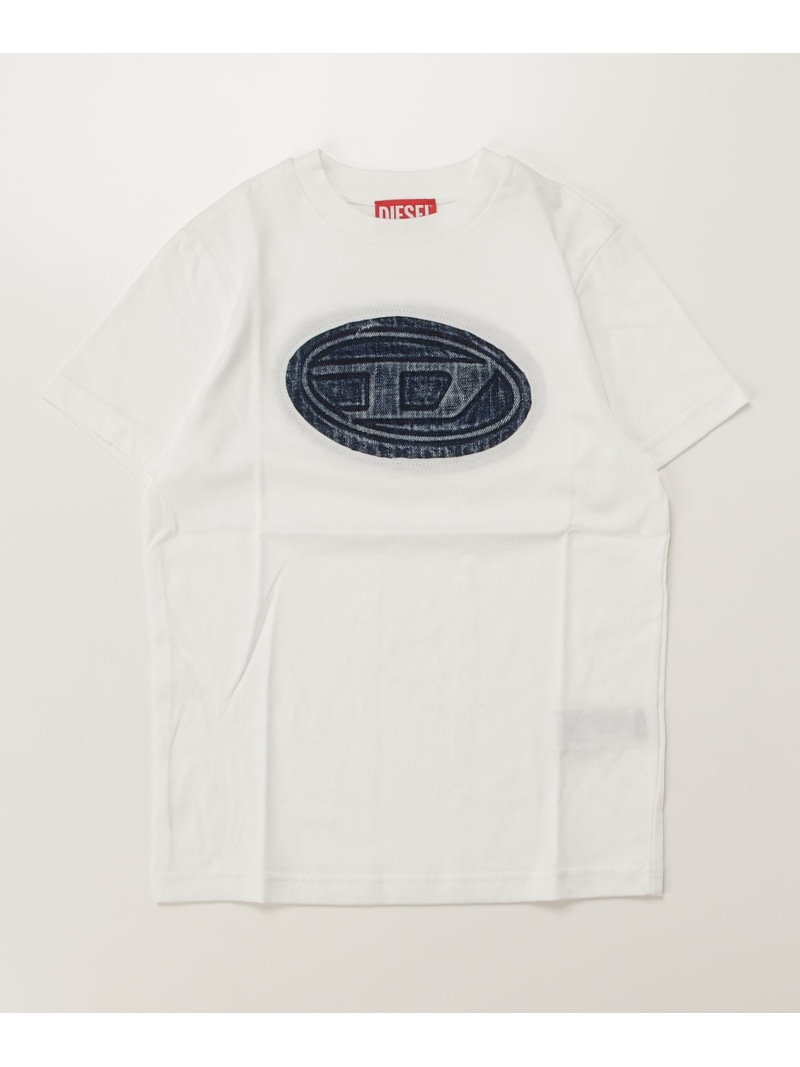 【SALE／50%OFF】DIESEL DIESEL ディーゼル ブランドロゴ半袖Tシャツカットソー Kids シフォン トップス カットソー・Tシャツ ホワイト【RBA_E】【送料無料】｜ Fashion Kids