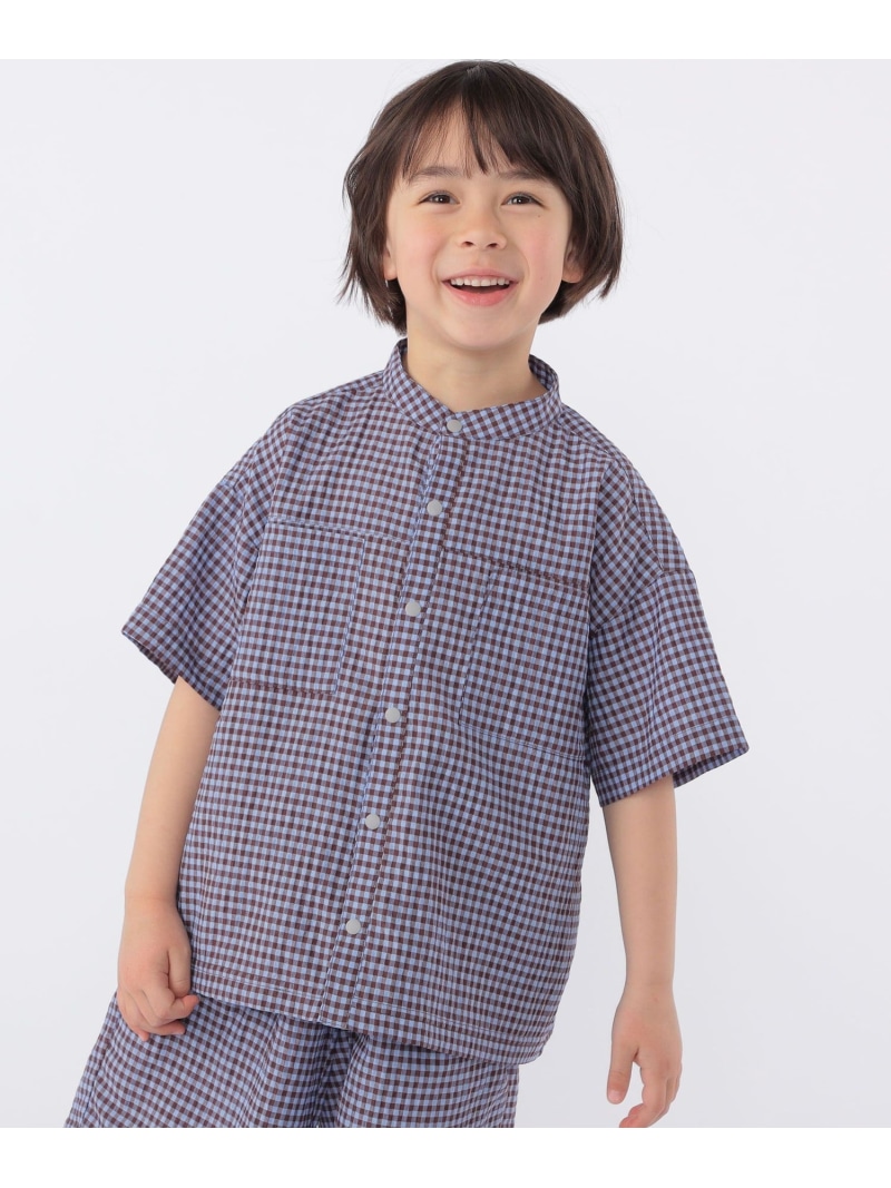 SHIPS KIDS SHIPS KIDS:100~130珊 /＜UV撥ねのける/吸水速乾＞素っ気ない手当たり ダンス楽隊色つや プルオーバー シップス トップス プルオーバー・トップ 赤銅色【貨物輸送無料】