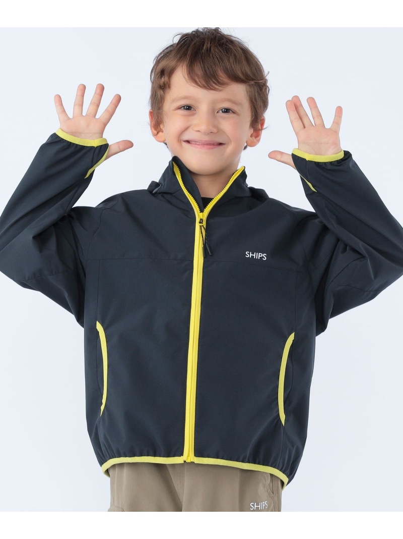 SHIPS KIDS SHIPS KIDS:100~130cm /＜撥水/洗濯機可能＞フード付き ウィンドブレーカー シップス ジャケット・アウター ナイロンジャケット ネイビー ベージュ【先行予約】*【送料無料】｜ Fashion Kids