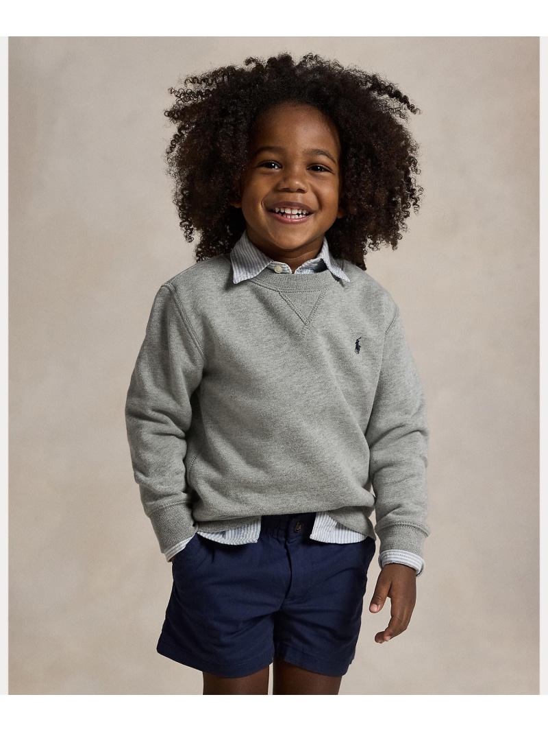 POLO RALPH LAUREN (ボーイズ 2才~7才)フリース トレーナー ラルフローレン トップス スウェット・トレーナー 薄墨色【貨物輸送無料】