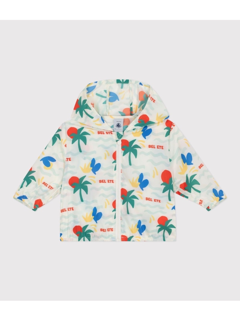PETIT BATEAU プリントサンブレーカー プチバトー ジャケット・アウター 御山パーカー【貨物輸送無料】 キッズ・ベビー・マタニティ-キッズファッション