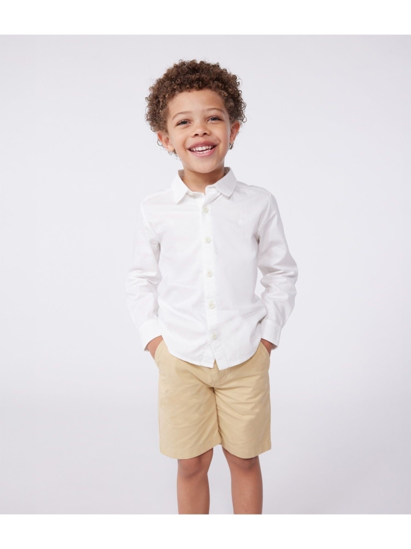 PETIT BATEAU シャツ プチバトー トップス シャツ・ブラウス ホワイト【送料無料】