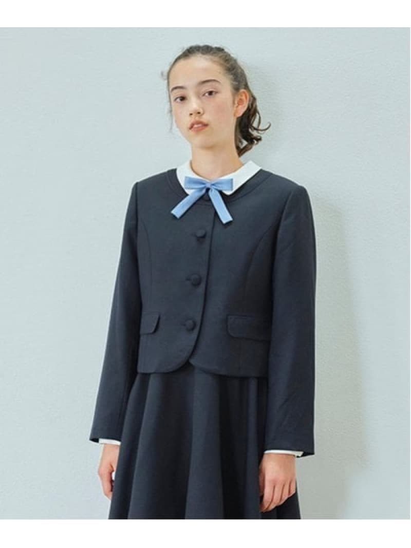 pom ponette junior *サキソニーノーカラージャケット ナルミヤオンライン 背広・フォーマル 背広上衣 米国海軍【貨物輸送無料】