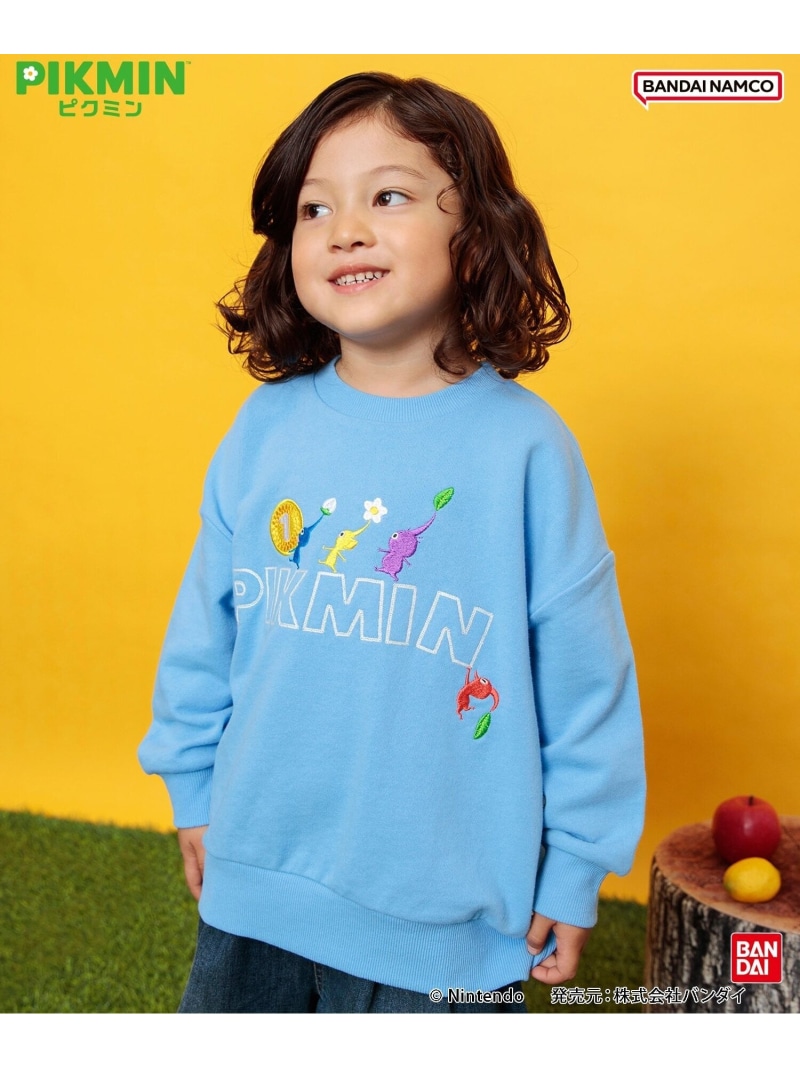 BREEZE 【ピクミン】カラフルトレーナー エフオーオンラインストア トップス スウェット・トレーナー ブルー ブラック イエロー レッド画像