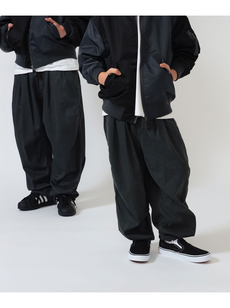 こども ビームス BEAMS * こども ビームス / フェード バルーン パンツ (110~160cm) 26SS コドモ ビームス パンツ その他のパンツ グリーン ブラック【送料無料】