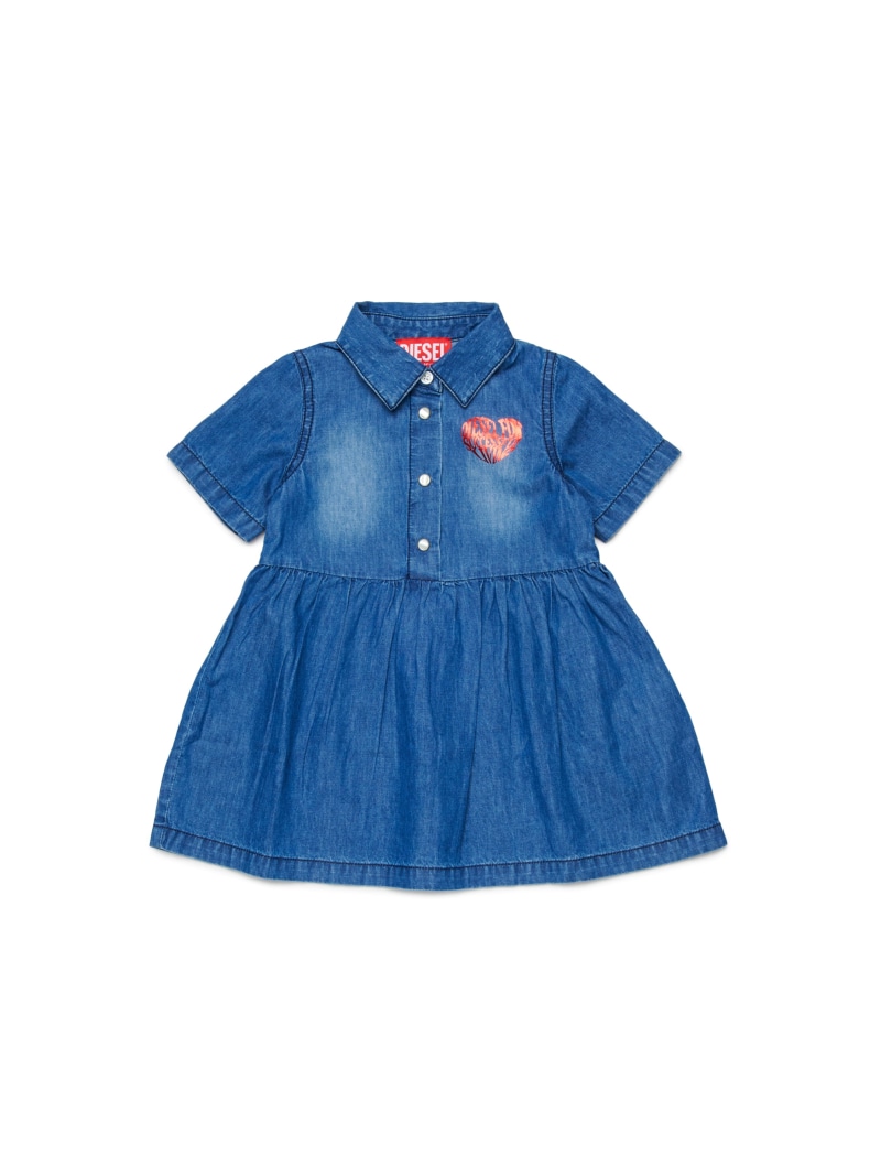 DIESEL ベビー デニムドレス DERLIB ディーゼル ワンピース・ドレス シャツワンピース ブルー【送料無料】