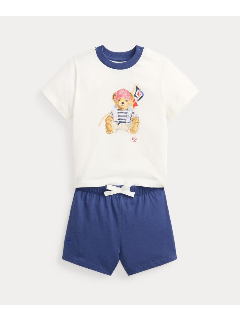 POLO RALPH LAUREN (もの言う花)Polo ベア 綿織物 プルオーバー プルオーバー \u0026 遊撃手ズボン下 ラルフローレン トップス カットソー・プルオーバー 白いこと【貨物輸送無料】