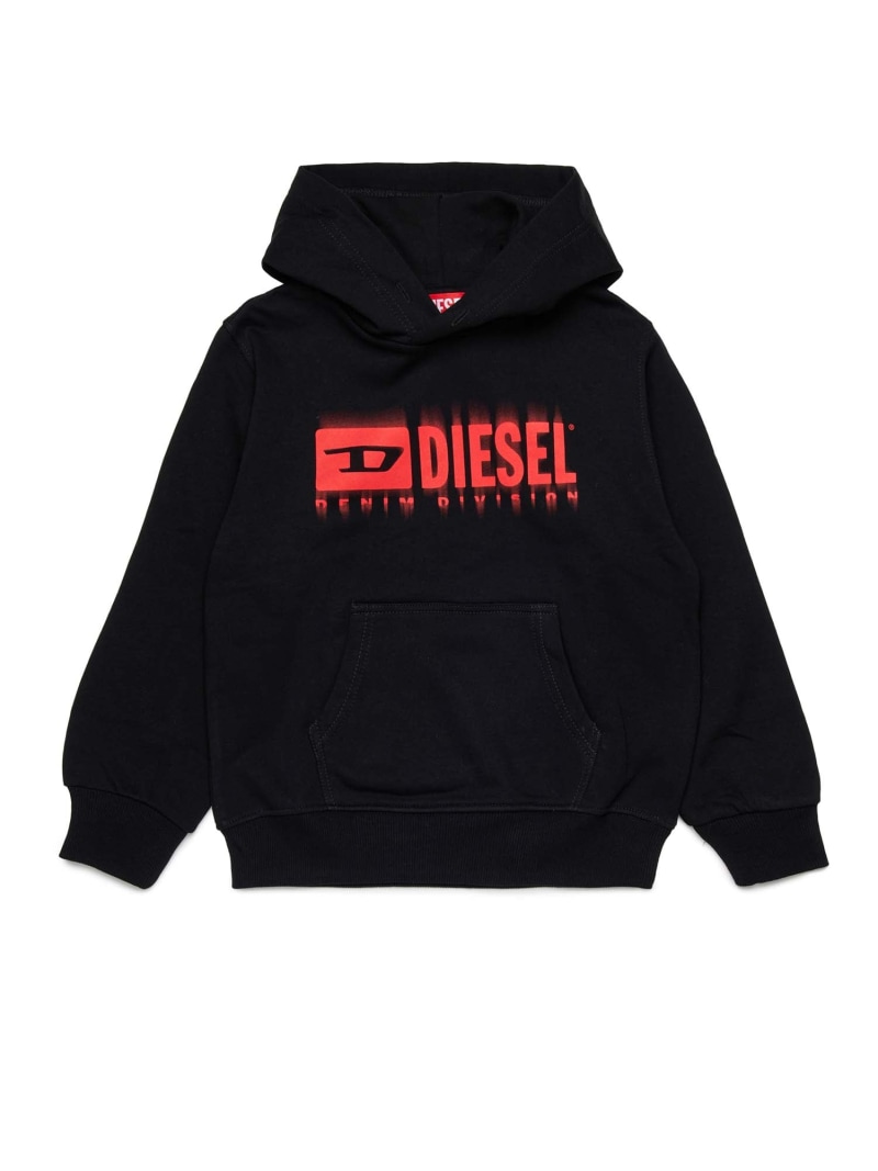 【SALE／58%OFF】DIESEL DIESEL(ディーゼル)Kids \u0026 Junior ブランドロゴフーディーパーカー シフォン トップス パーカー・フーディー 青碧 黄色 白いこと 黒いこと【RBA_E】【貨物輸送無料】