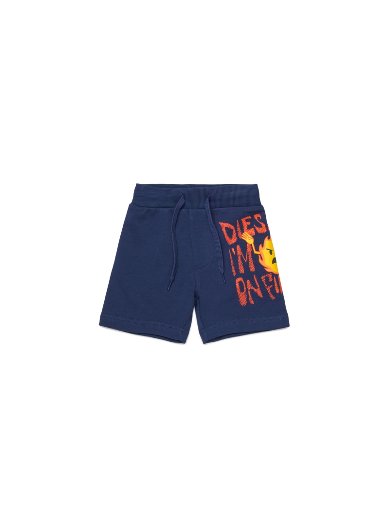 DIESEL ベビー ショートパンツ PENDB ディーゼル パンツ ジャージ・スウェットパンツ ネイビー【送料無料】
