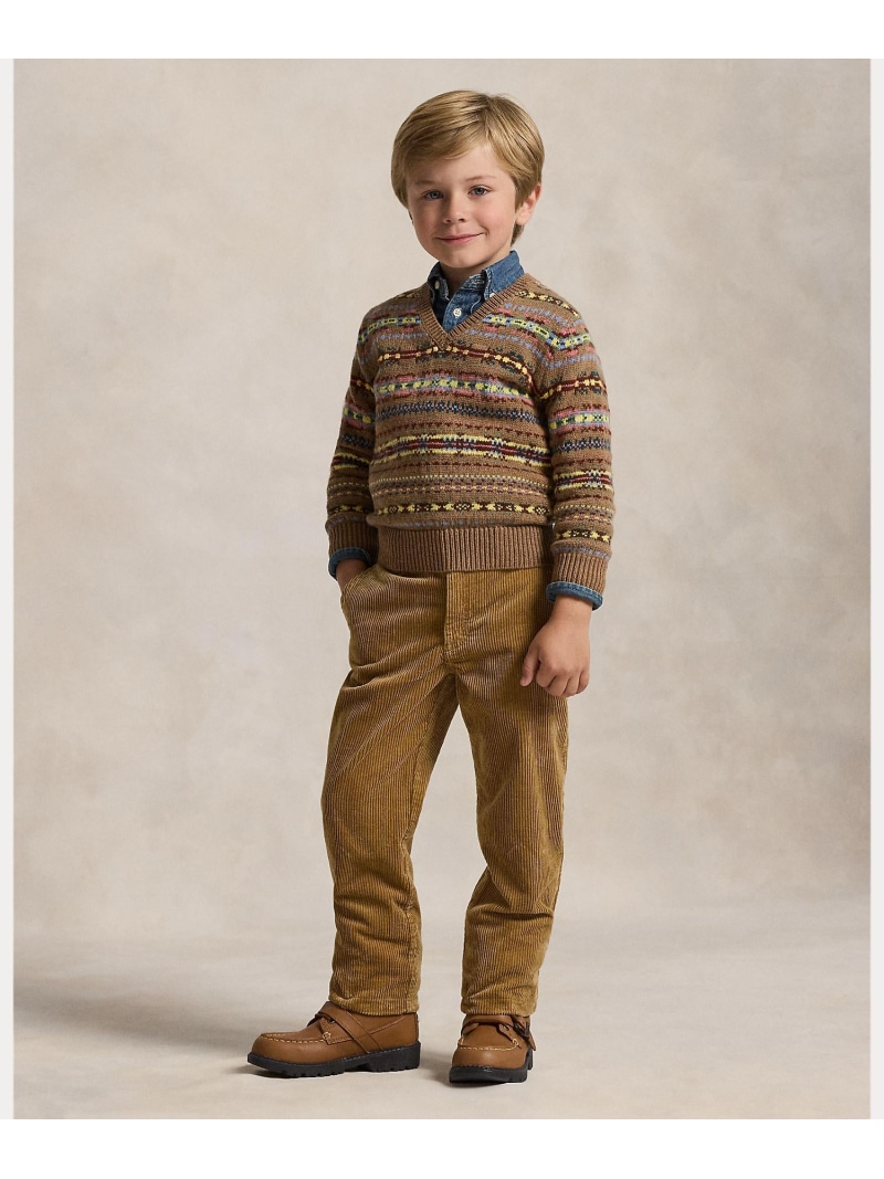 POLO RALPH LAUREN (ボーイズ 2才~7才)ストレート フィット コットン コーデュロイ パンツ ラルフローレン パンツ その他のパンツ ブラウン【送料無料】