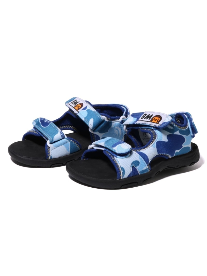A BATHING APE ABC CAMO BABY MILO SANDALS ア ベイシング エイプ シューズ・靴 サンダル ピンク ブルー グリーン【送料無料】｜ Fashion Kids