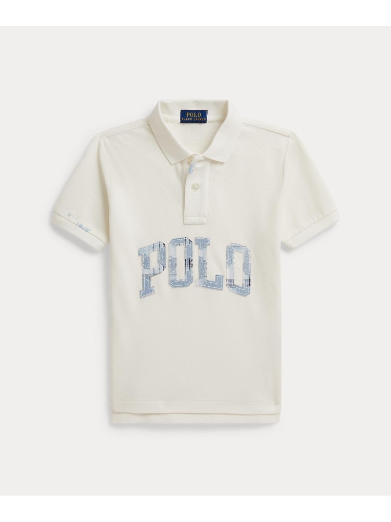 POLO RALPH LAUREN (ボーイズ 2才~7才)ロゴ コットン メッシュ ポロシャツ ラルフローレン トップス ポロシャツ ホワイト【送料無料】