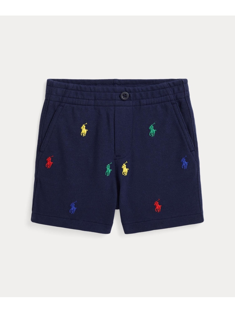 POLO RALPH LAUREN (ベビー)Polo プレップスター コットン メッシュ ショートパンツ ラルフローレン マタニティウェア・ベビー用品 マタニティトップス ネイビー【送料無料】| Fashion Kids