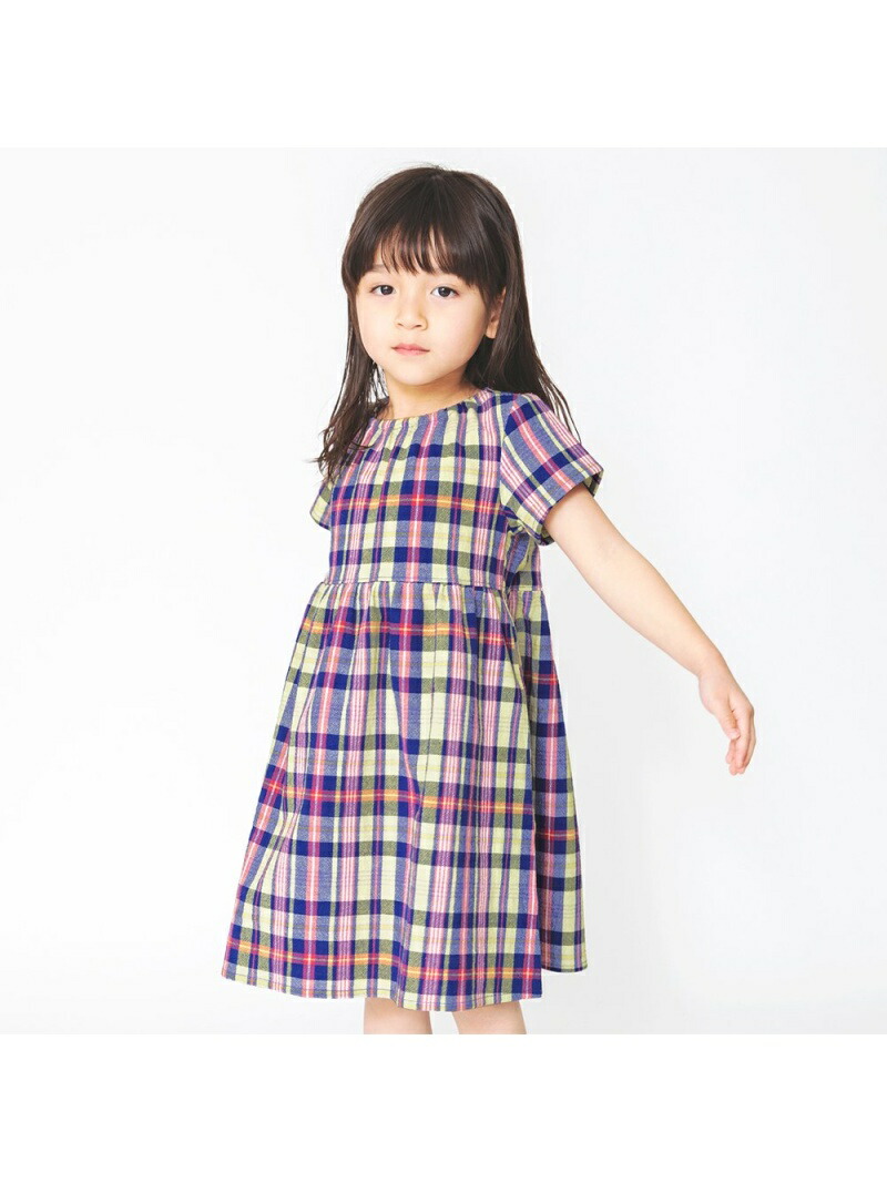 楽天市場 Sale 50 Off Branshes Web限定 胸元ギャザー半袖ワンピース ブランシェス ワンピース シャツワンピース レッド パープル グリーン ブラウン Rba E Rakuten Fashion Kids