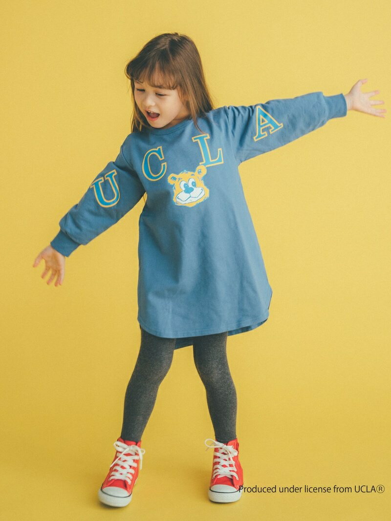 楽天市場 United Arrows Green Label Relaxing 別注 キッズ Ucla プリントワンピース ユナイテッドアローズ グリーンレーベルリラクシング ワンピース シャツワンピース ブルー グレー Rakuten Fashion Kids